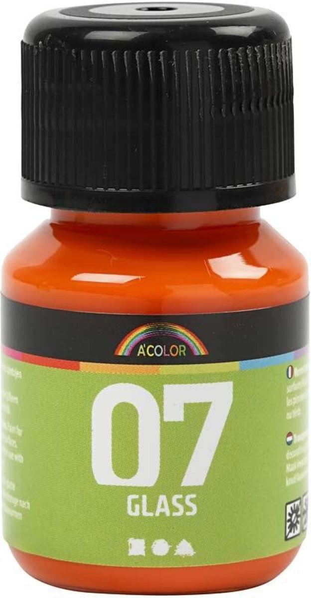 A-Color Glass, oranje, 30ml [HOB-31387]